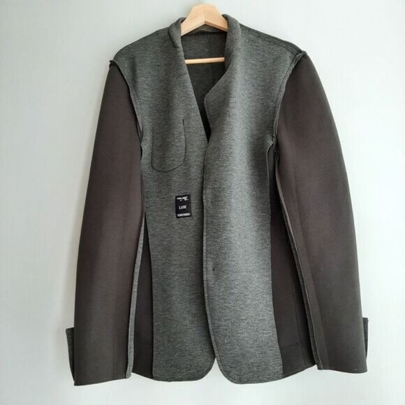 PROJEK RAW / Luxe Heathered Comfort Stretch Deconstructed Blazer Jacket Men's M - Picture 11 of 15